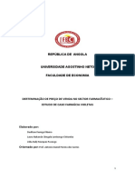 Determinação de Preço de Venda No Sector Farmacêutico - Estudo de Caso Farmácia Violetas