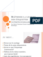 Maitriser La Lecture Des Etiquettes Nutritionnelles