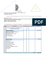 Supply and Installation of Delta DOP Human Machine Interface System