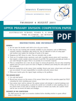 2011 Upper Primary Paper PDF