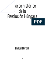 El Marco Histórico de La Revolución Húngara. Nahuel Moreno