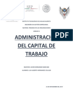 Administracion Del Capital de Trabajo