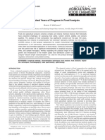 One Hundred Year of Progress in Food Analysis PDF