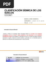 Clasificacion Sismica de Suelos