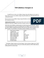 D.C. SYSTEM (Battery Chargers & Battery)