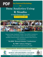 Data Analytics Using: R Studio