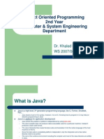 Object Oriented Programming 2nd Year Computer & System Engineering Department