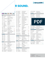 2014 Sirius Channel Guide