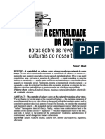 A CENTRALIDADE DA CULTURA Notas Sobre As Revoluções Culturais Do Nosso Tempo1