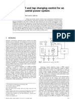 Coordinated AVR and Tap Changing Control For An Autonomous Industrial Power System