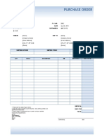 Purchase Order: (Your Company Name)