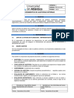 Procedimientos de Auditorias Internas