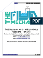 Fluid Mechanics MCQ - Part One