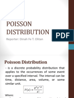 Poisson Distribution: Reporter: Dinah Fe T. Olitan