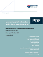 10005038measuringprofessionalismasamulti Dimensionalconstruct PDF