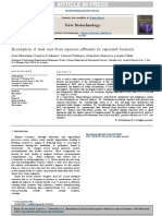 New Biotechnology: Biosorption of Lead Ions From Aqueous Ef Uents by Rapeseed Biomass