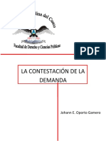 La Contestación de La Demanda