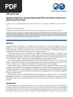 Analytical Method For Voidage Replacement Ratio Calculation in Reservoirs With Quasicritical Fluids