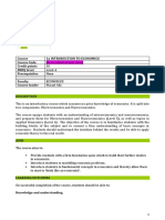 Course 1A Introduction To Economics Course Code Credit Points FHEQ Level Prerequisites Faculty Course Leader