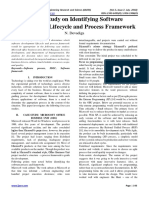 A Case Study On Identifying Software Development Lifecycle and Process Framework