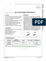 FAN7392 High-Current, High-And Low-Side, Gate-Drive IC: Features Description