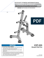 TuffStuff Evolution Olympic Plate Tree (CXT-255) Owner's Manual