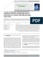 The Use of Temporary Anchorage Devices For ORTHODONTIC TREATMENT of Class III Uin A Patient With An Impacred Upper Canine