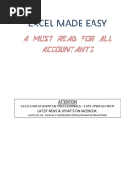 A Must Read For All Accountants: Excel Made Easy