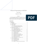 Advanced Programming in MATLAB - Aaron Ponti PDF