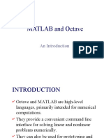 MATLAB and Octave: An Introduction