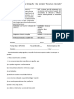 Prueba Recursos Naturales Resuelta