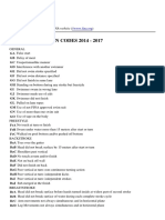 Disqualification Codes 2014 - 2017