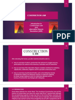 01 Construction Law - Introduction To Construction Law and Alternative Dispute Resolution