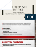 Not For Profit Entities