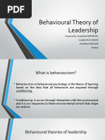 Behavioural Theory of Leadership