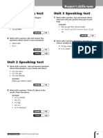 Unit 1 Speaking Test Unit 3 Speaking Test: Project 1 Skills Tests