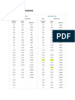 Hex Nut Dimensions: Finished Hex Nuts Heavy Hex Nuts