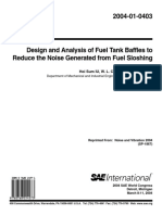 2004-01-0403 - Design and Analysis of Fuel Tank Baffles To Reduce The Noise Generated From Fuel Sloshing PDF