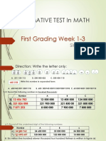 1st SUMMATIVE TEST in MATH