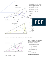 Median of A Triangle: 4m 2b +2c - A 4m 2a +2c - B 4m 2a +2b - C