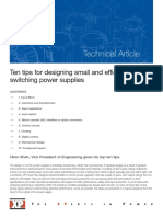 Technical Article: Ten Tips For Designing Small and Efficient AC/DC Switching Power Supplies