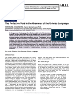 The Reflexive Verb in The Grammar of The Urhobo Language