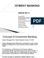 Investment Banking: Group No:-4