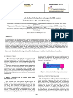 Helical Baffle Design in Shell and Tube Type Heat Exchanger With CFD Analysis