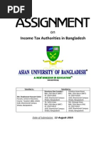 Assignment On Income Tax Authorities in Bangladesh