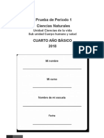 Prueba Sistema Locomotor 4° Básico