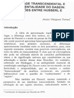 Subjetividade Transcendental e Transcendentalidade Do Dasein - Jesus V. Torres