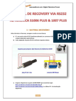 Tutorial de Recovery Via Rs232 Do s1006 Plus & s1007 Plus V 1.0 em PDF