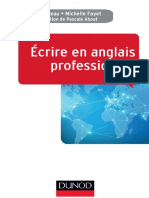 Ecrire en Anglais Professionnel PDF