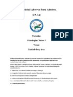 Tarea 2 y 3 de Psicologia Clinica I